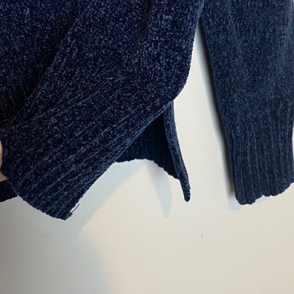 LISA TODD Striped Color Block Chenille Sweater Womens XS Colorful Cozy - Picture 6 of 7